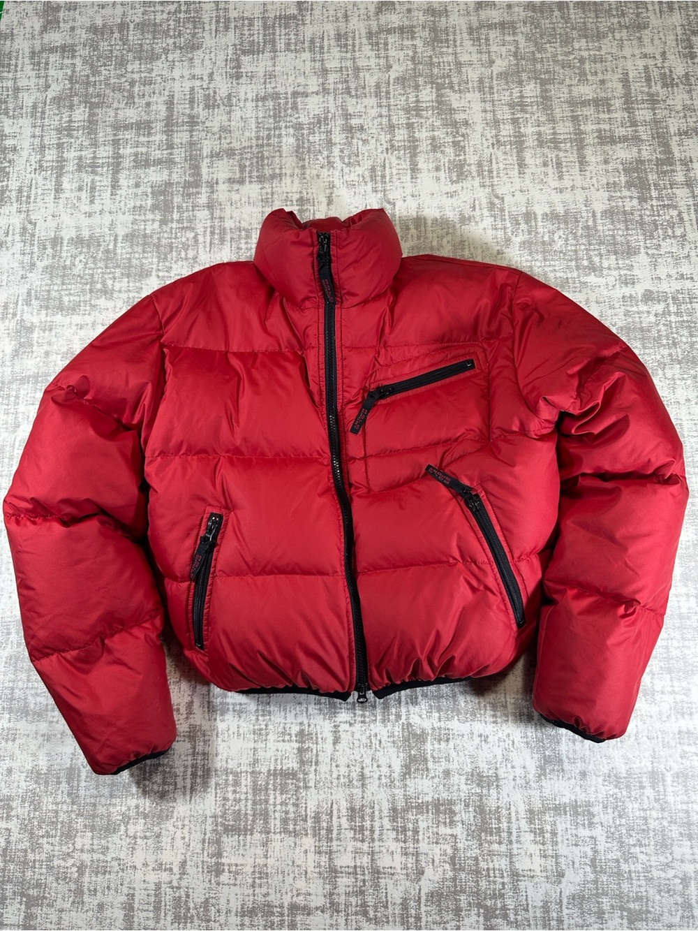 VINTAGE 90s POLO Ralph Lauren Red Puffer Jacket — Size S